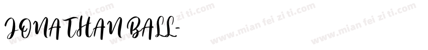 JONATHAN BALL字体转换